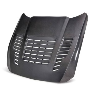 Ford Mustang Hood - Anderson Composites - Type-GT4 Double-Sided Carbon Fiber - `24-`27 Ford Mustang Hood - Anderson Composites - Type-GT4 Double-Sided Carbon Fiber - `24-`27